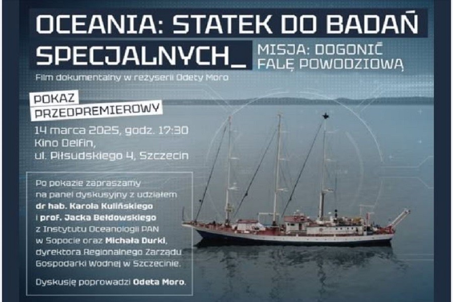 Oceania, statek do badań specjalnych. Misja: dogonić falę powodziową