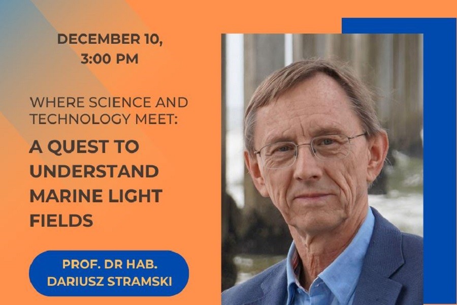 Where science and technology meet - Online Lecture by Prof. Dariusz Stramski