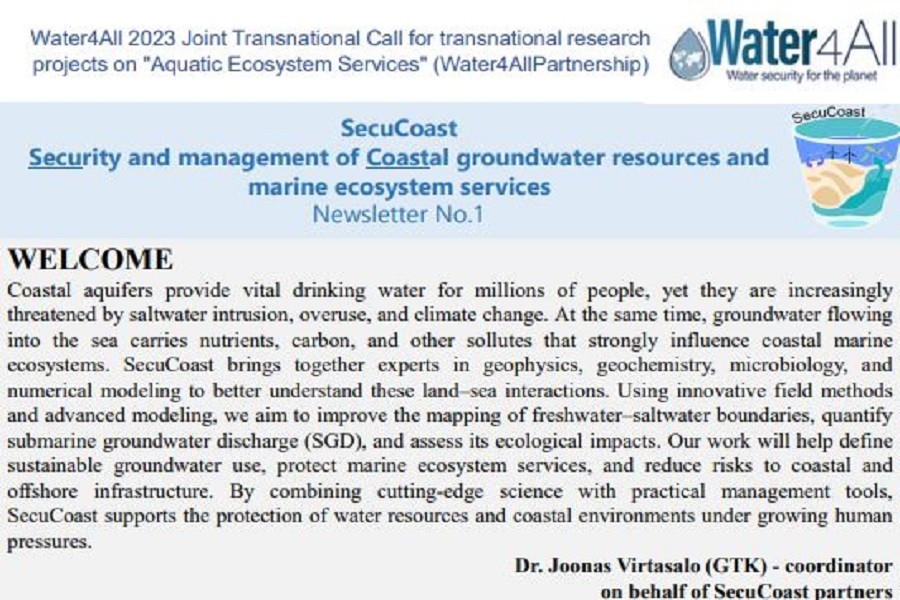 The first SecuCoast project newsletter is now available