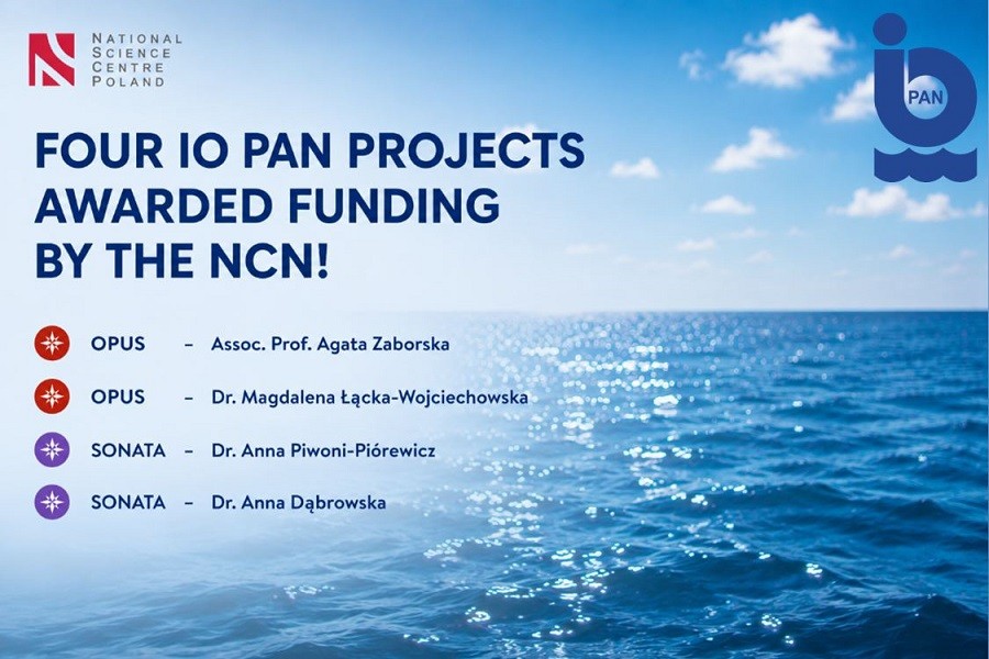 Four IO PAN Projects Awarded Funding by the National Science Centre