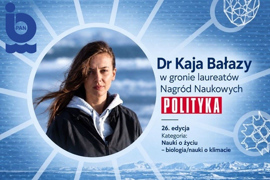 Dr Kaja Bałazy w gronie laureatów Nagród Naukowych „POLITYKI”