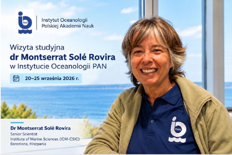 Wizyta studyjna dr Montserrat Solé Rovira w Instytucie Oceanologii PAN